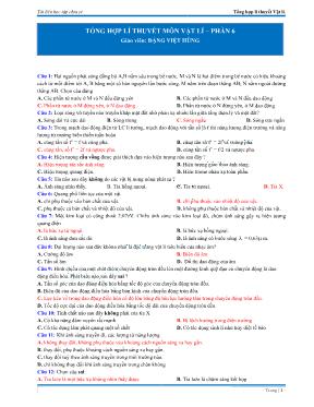 Tổng hợp lí thuyết môn vật lí 12  Phần 6